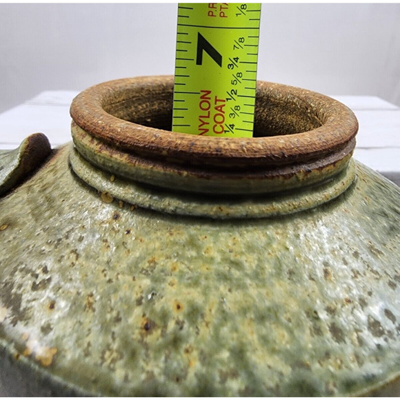 Sculptural Studio Art Pottery, Signed by Monsarrat Stoneware Jug/Pitcher, No Lid - Picture 11 of 13